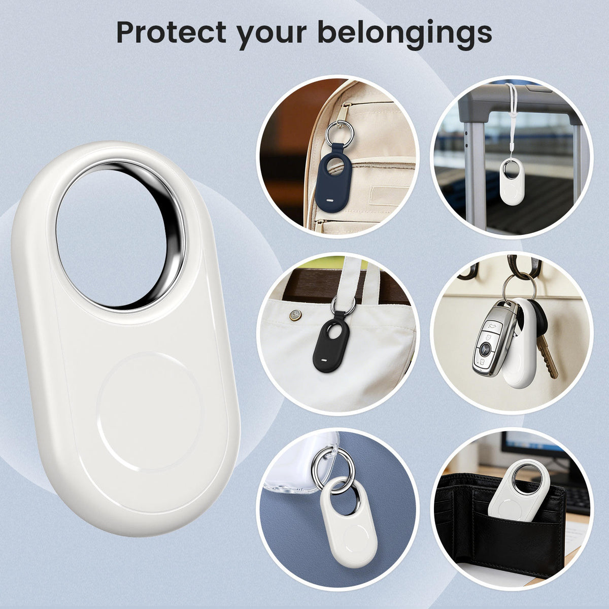 Smart Finder Tag – Never Lose Keys, Bags & More – Dual Device