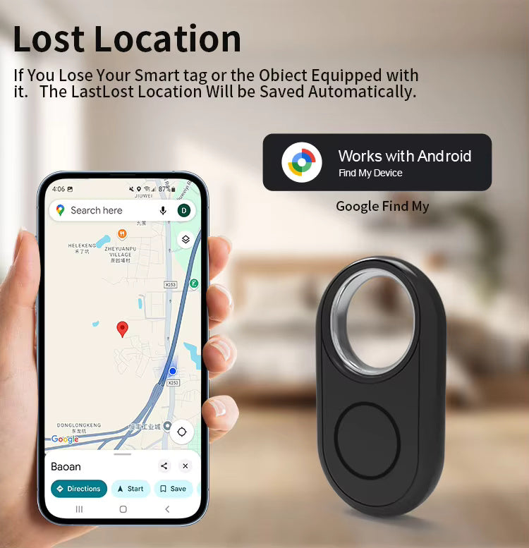 Smart Finder Tag – Never Lose Keys, Bags & More – Dual Device